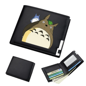 Portefeuille Totoro Noir Feuille
