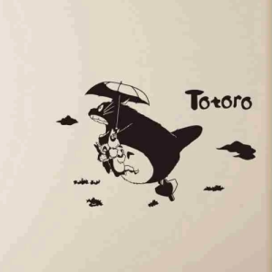 Sticker Totoro Noir et Blanc