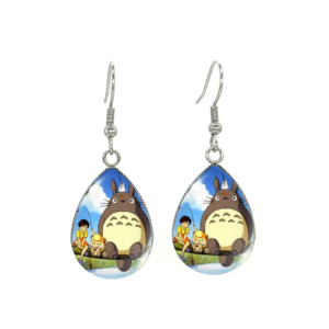 Boucles d'oreilles Totoro Pêche