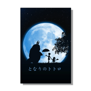 Poster Totoro Parapluie