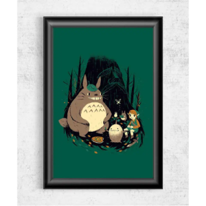 Poster Totoro Forêt