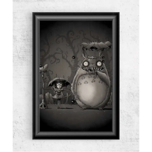 Poster Totoro Horreur