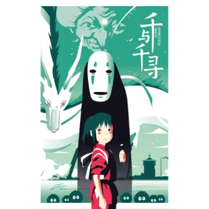 Poster Chihiro Vert