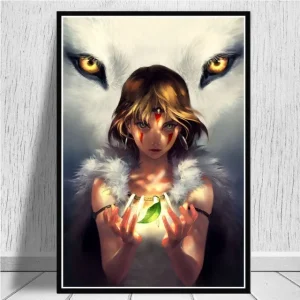 Poster Princesse Mononoké Réaliste