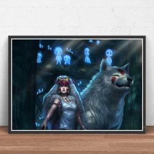 Poster Princesse Mononoké et Moro