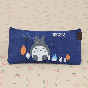 Trousse Totoro Feutrine Bleue