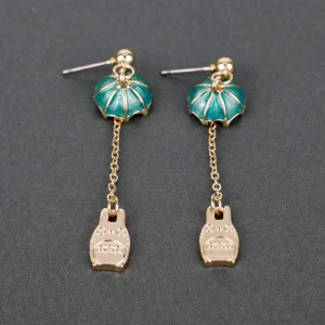 Boucles d'oreilles Totoro Chaîne