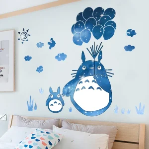 Sticker Mural Totoro Ballons
