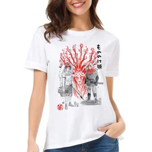 T-Shirt Princesse Mononoké Rouge