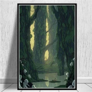 Poster Princesse Mononoké Forêt