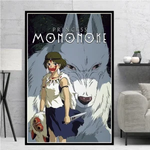 Poster Princesse Mononoké Loup