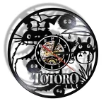 Horloge Vinyle Totoro Heureux