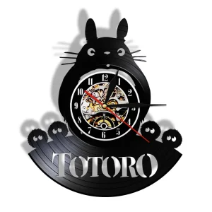 Horloge Vinyle Totoro Noiraudes