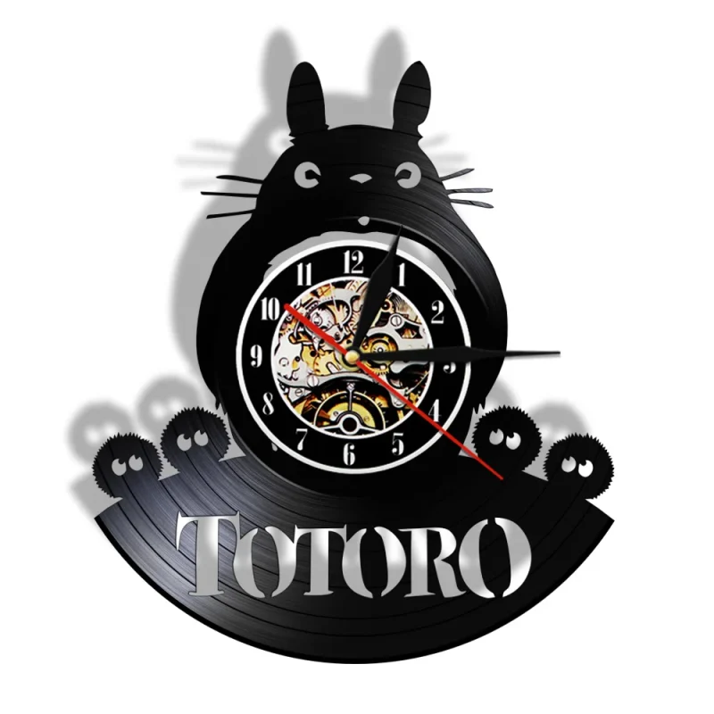 Horloge Vinyle Totoro Noiraudes