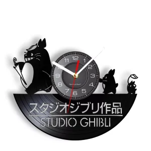 Horloge Vinyle Totoro Feuille