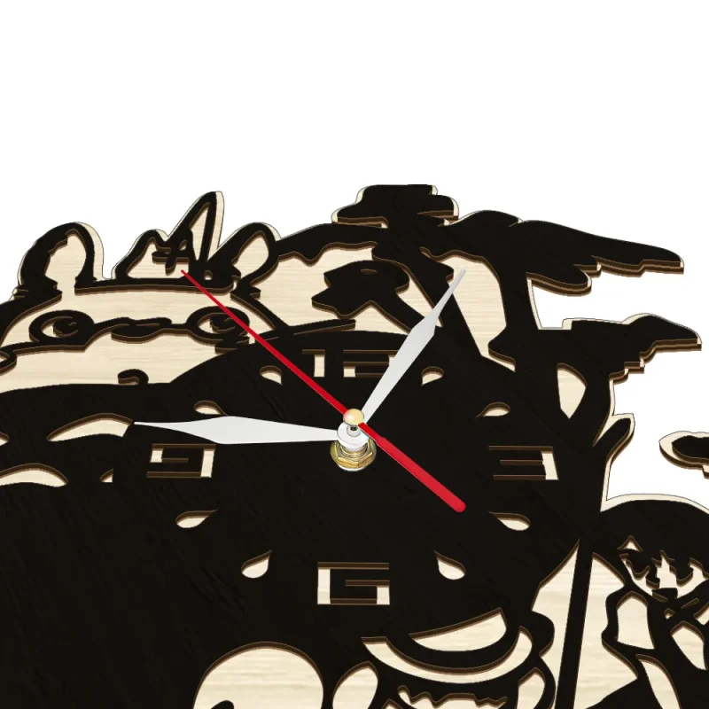 Horloge Totoro Bois – Image 4