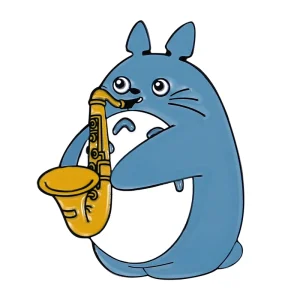 Broche Totoro Saxophone