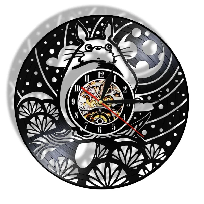 Horloge Vinyle Totoro Paysage