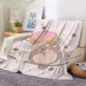 Plaid Totoro Fleur