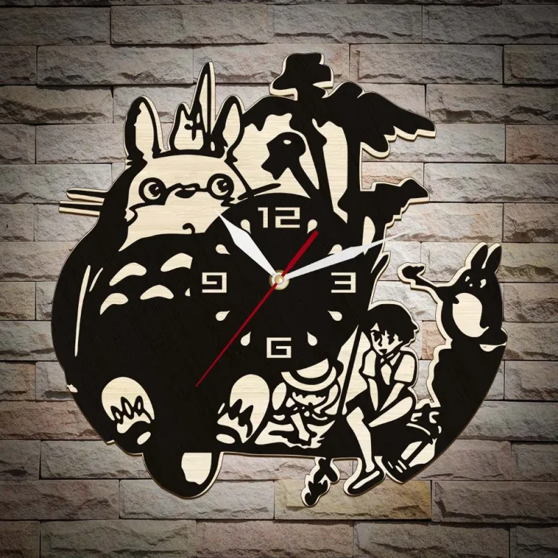 Horloge Totoro Bois – Image 6