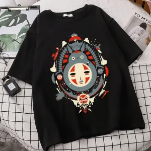 T-Shirt Oversize Princesse Mononoké x Totoro
