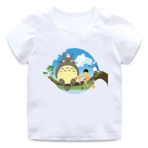 T-Shirt Totoro Enfant Pêche