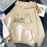 Sweat Totoro Arrêt de Bus Beige