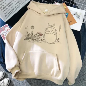 Sweat Totoro Arrêt de Bus Beige
