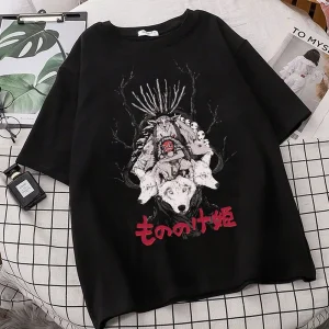 T-Shirt Oversize Princesse Mononoké Bois