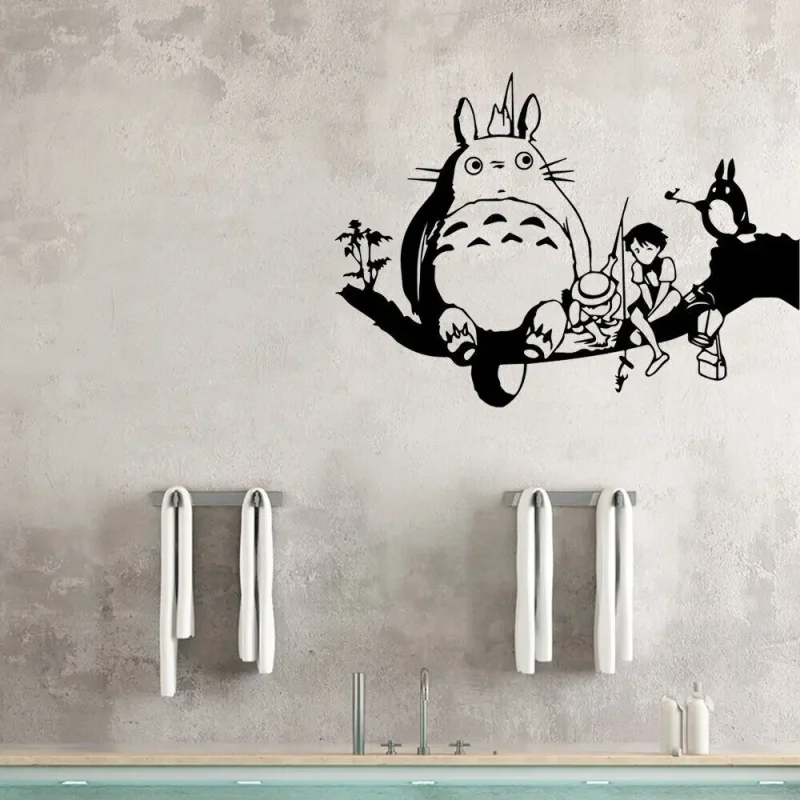 Sticker Mural Totoro Pêche – Image 3