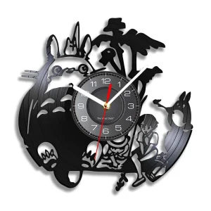 Horloge Vinyle Totoro Pêche