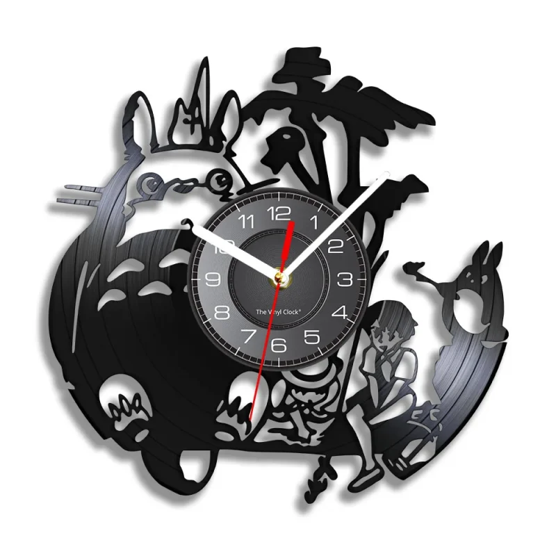 Horloge Vinyle Totoro Pêche