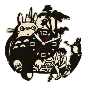 Horloge Totoro Bois