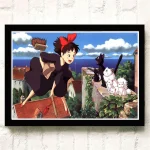 Poster Kiki La Petite Sorcière Chats