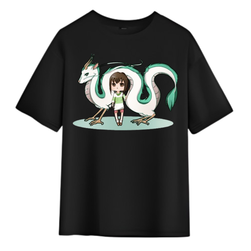 T-Shirt Chihiro et Haku Dessin