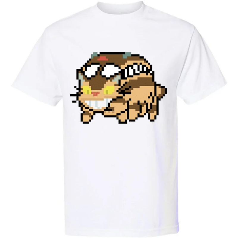 T-Shirt Chat Bus Pixel