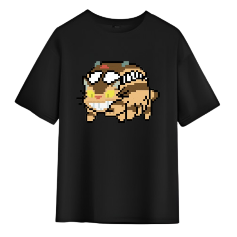 T-Shirt Chat Bus Pixel – Image 3