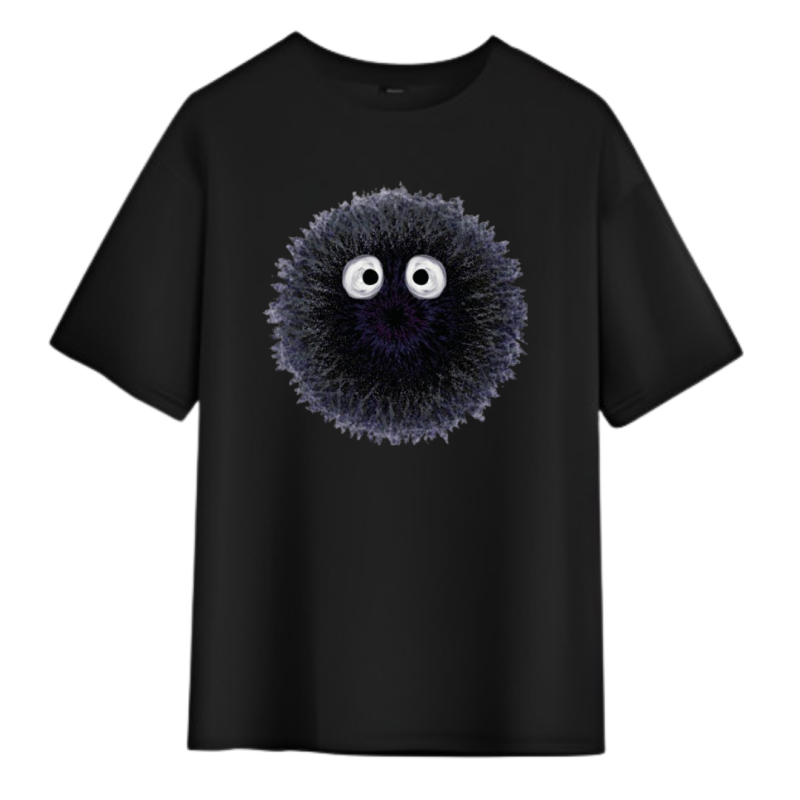 T-Shirt Totoro Noiraude Dessin – Image 3