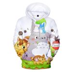 Sweat Totoro Blanc Kawaii