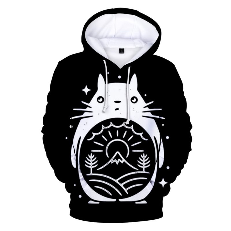 Sweat Totoro Noir et Blanc