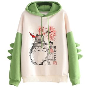 Sweat Totoro Bicolore Cerisier