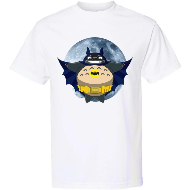 T-Shirt Totoro Batman Lune