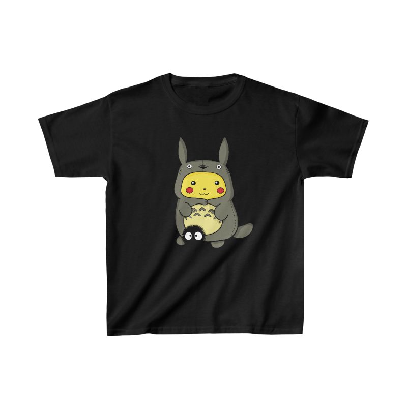 T-Shirt Enfant Totoro Pikachu – Image 3