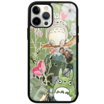 Coque iPhone Totoro Fleuri