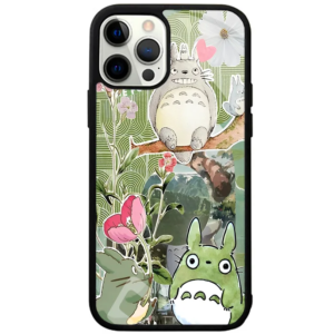 Coque iPhone Totoro Fleuri