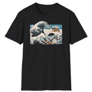 T-Shirt Totoro Grande Vague de Kanagawa