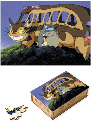 Puzzle Totoro Chat-Bus