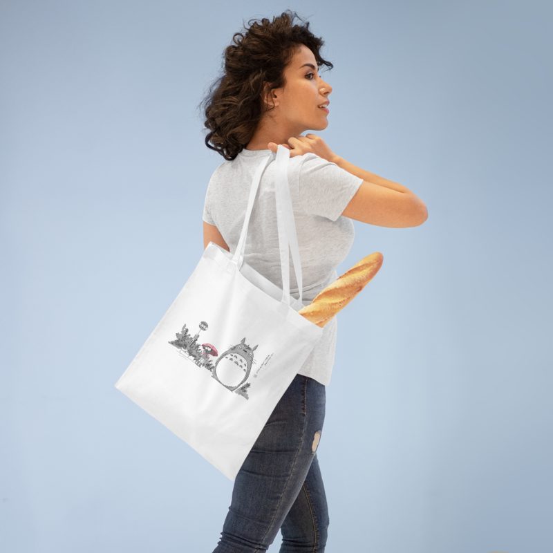 Tote Bag Totoro Arrêt de Bus – Image 4