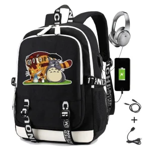 Sac à Dos Connecté Totoro Chat Bus