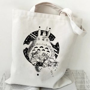 Tote Bag Totoro Noir et Blanc